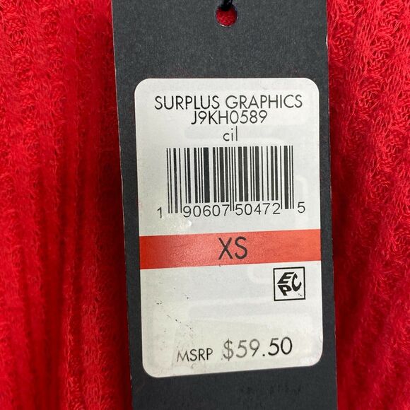 Tommy Hilfiger Red Waffle Knit Button Down Sweater Women's Size Extra Small XS - Picture 5 of 9